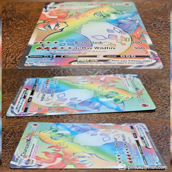 Pokémon Charizard VMAX Champion's Path 074/073 Holo Rainbow Secret Rare NM - Picture 6 of 10